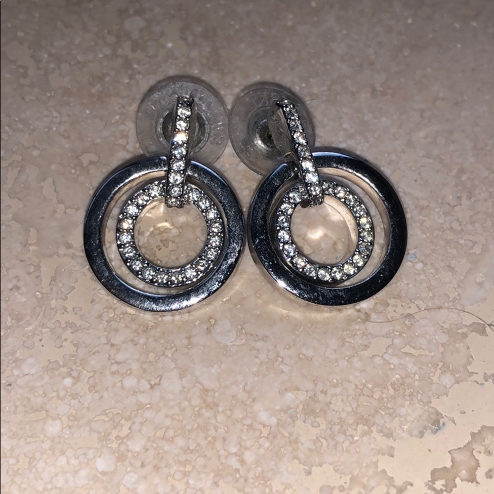 Swarovski circle earrings